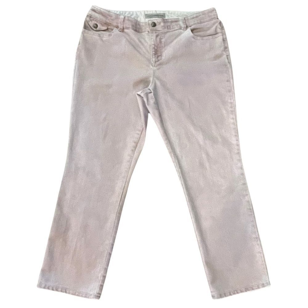 Chico’s Platinum Denim sz 2 ultimate fit woman’s sz 12 colored jeans